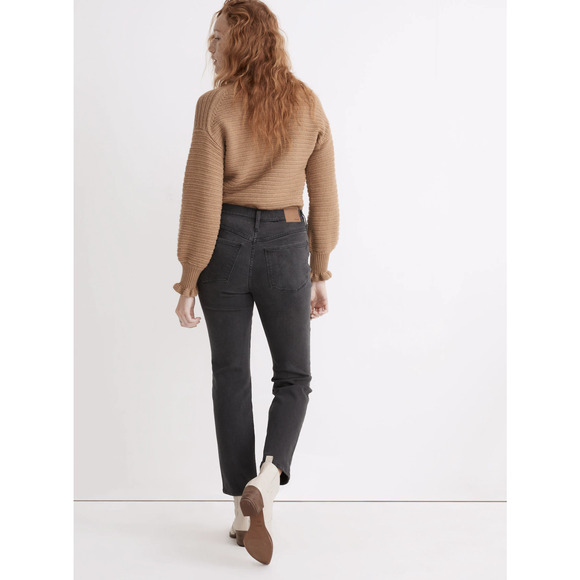 NWT Madewell The Tall Girl Jean in Adolpha Wash Ripped Knee Size 33 T 33 Tall - Picture 3 of 10